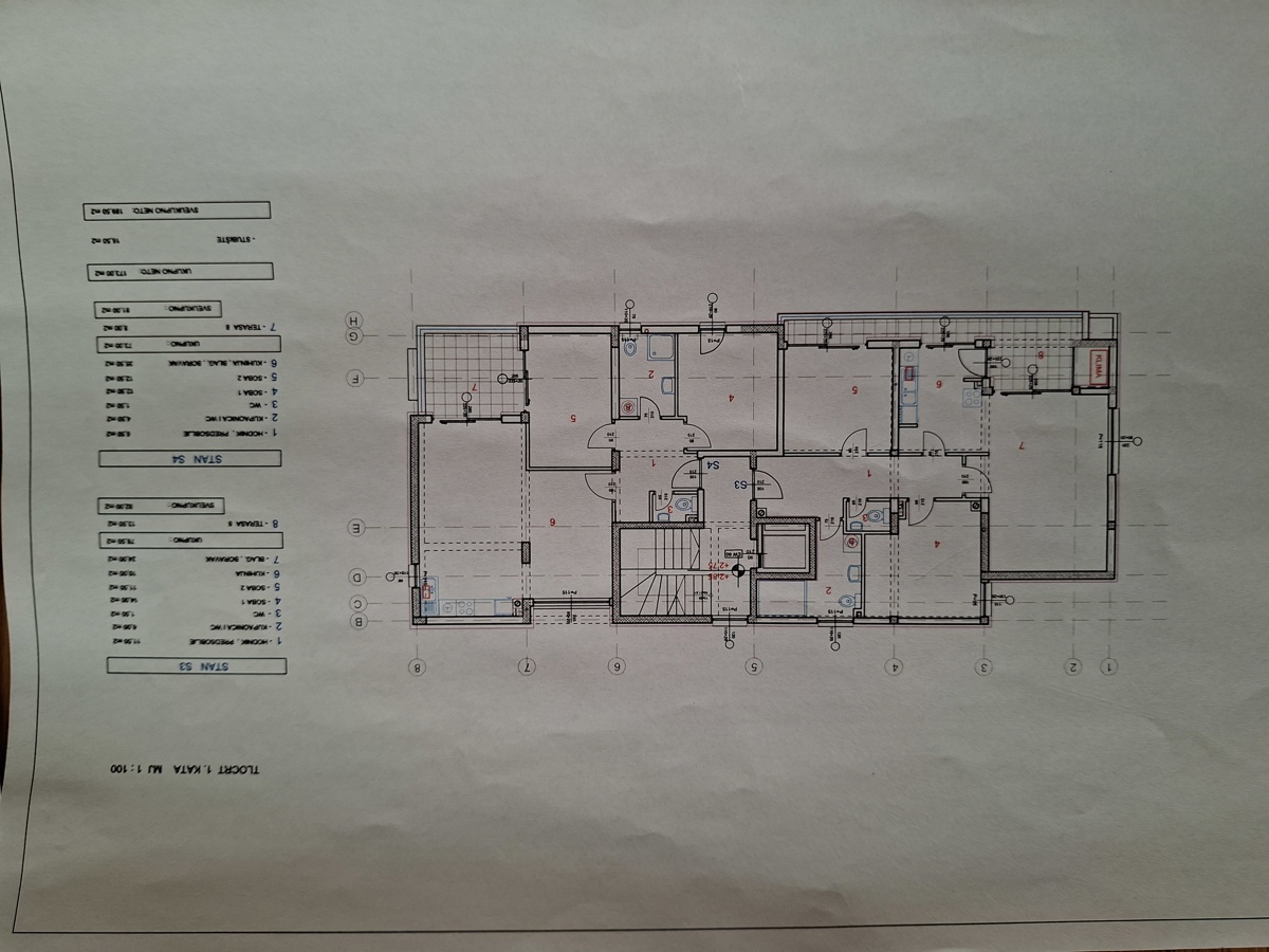 ZADAR, MOCIRE, APPARTAMENTO 3 VANI, 92 m2, 1° piano, P.M., OTTIMA POSIZIONE, VISTA MARE