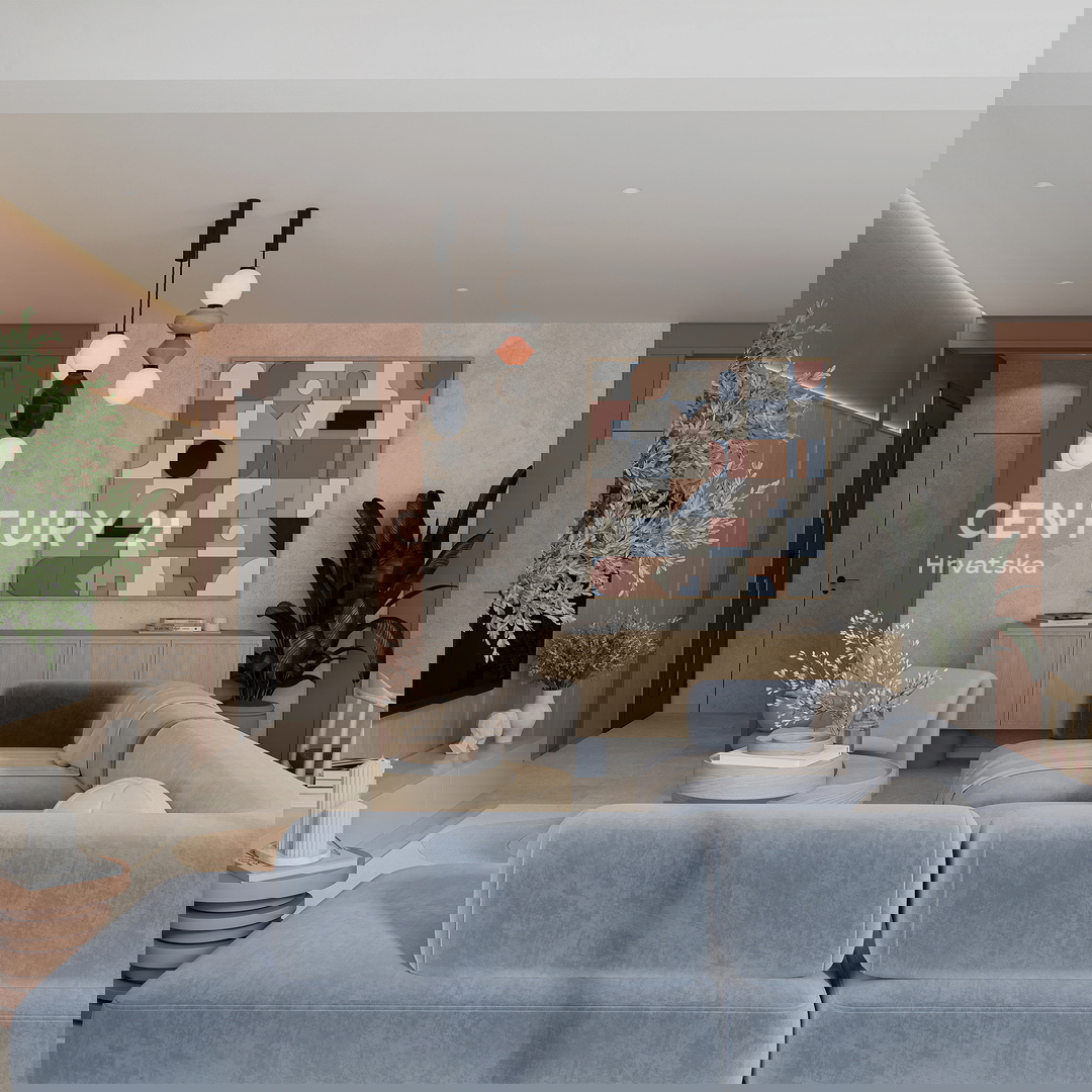 ZADAR, LJUBAČ, LUX. NUOVO. S6 / 97,10 m2 + 120 m2 TERRAZZA SUL TETTO, 2° piano, 50 m DAL MARE E DALLA SPIAGGIA, VISTA MARE