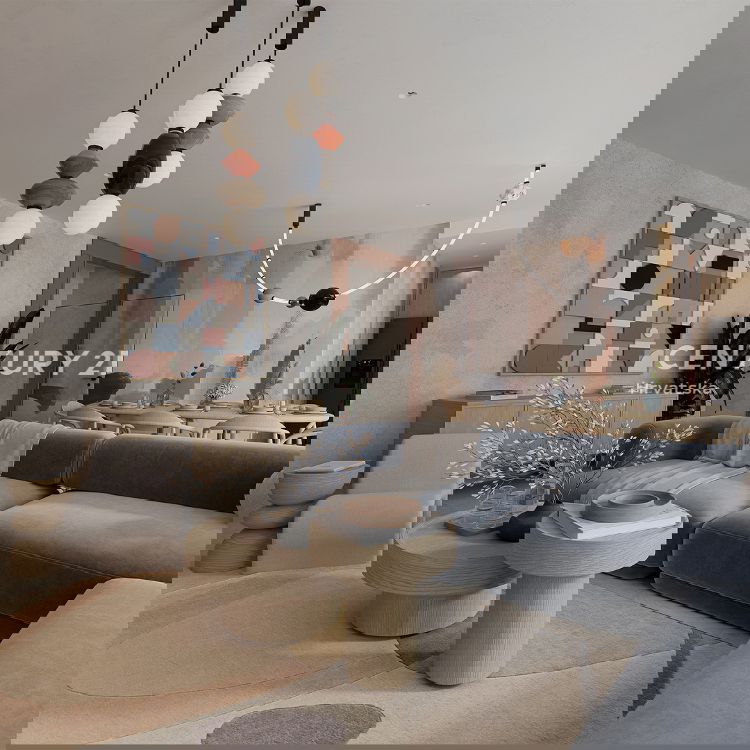 ZADAR, LJUBAČ, LUX. NUOVO. S6 / 97,10 m2 + 120 m2 TERRAZZA SUL TETTO, 2° piano, 50 m DAL MARE E DALLA SPIAGGIA, VISTA MARE