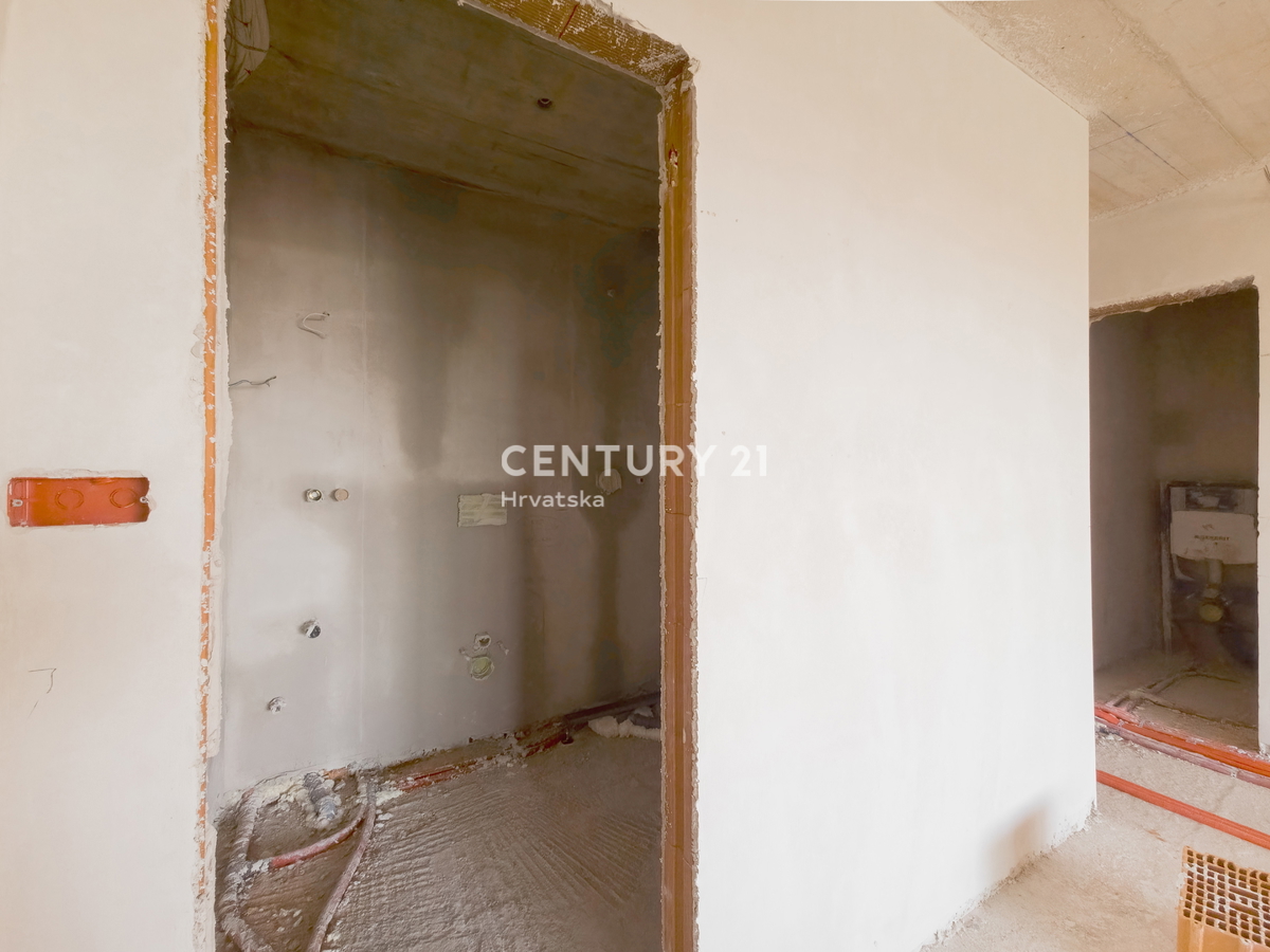 ZADAR, LJUBAČ, LUX. NUOVO. S6 / 97,10 m2 + 120 m2 TERRAZZA SUL TETTO, 2° piano, 50 m DAL MARE E DALLA SPIAGGIA, VISTA MARE