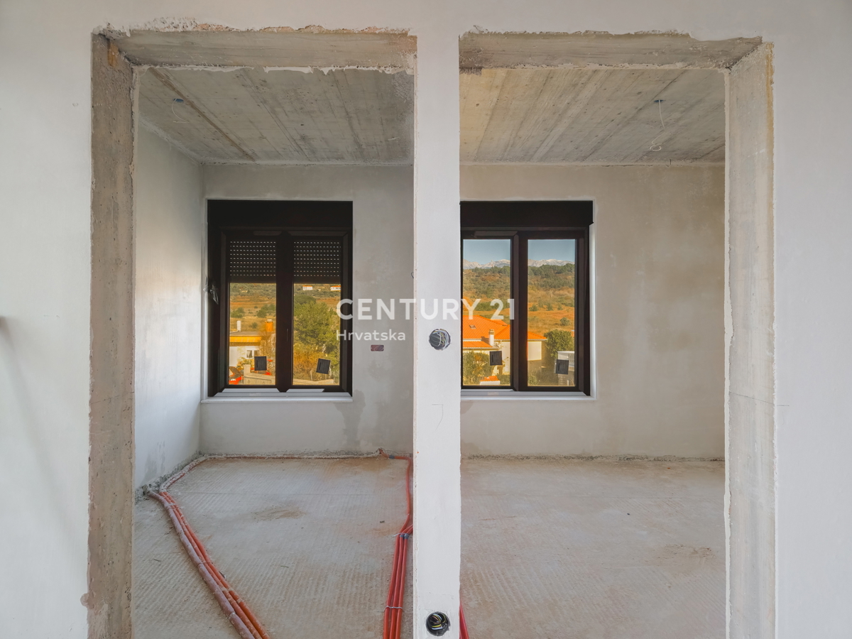 ZADAR, LJUBAČ, LUX. NUOVO. S6 / 97,10 m2 + 120 m2 TERRAZZA SUL TETTO, 2° piano, 50 m DAL MARE E DALLA SPIAGGIA, VISTA MARE