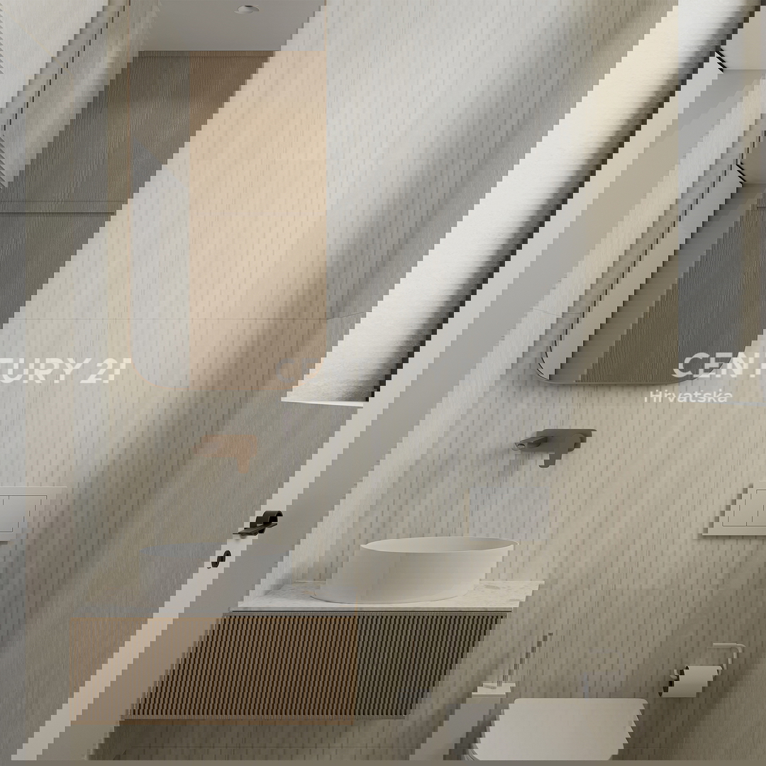 ZADAR, LJUBAČ, LUX. NUOVO. S6 / 97,10 m2 + 120 m2 TERRAZZA SUL TETTO, 2° piano, 50 m DAL MARE E DALLA SPIAGGIA, VISTA MARE