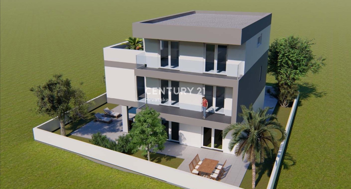 Sukošan - Villa con piscina - nuova costruzione con vista mare