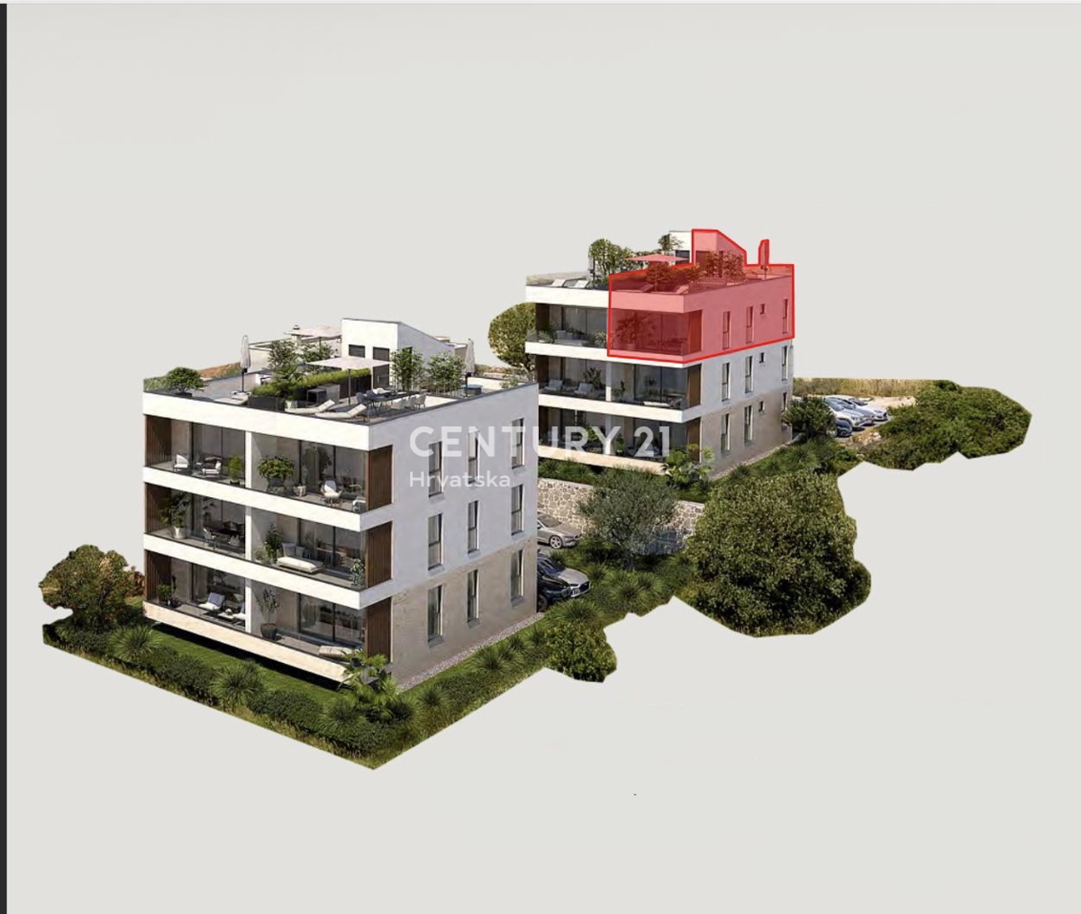 SVETI FILIP I JAKOV, APPARTAMENTO 77,93 M2 AL 2° PIANO CON TERRAZZA SUL TETTO, VISTA MARE!