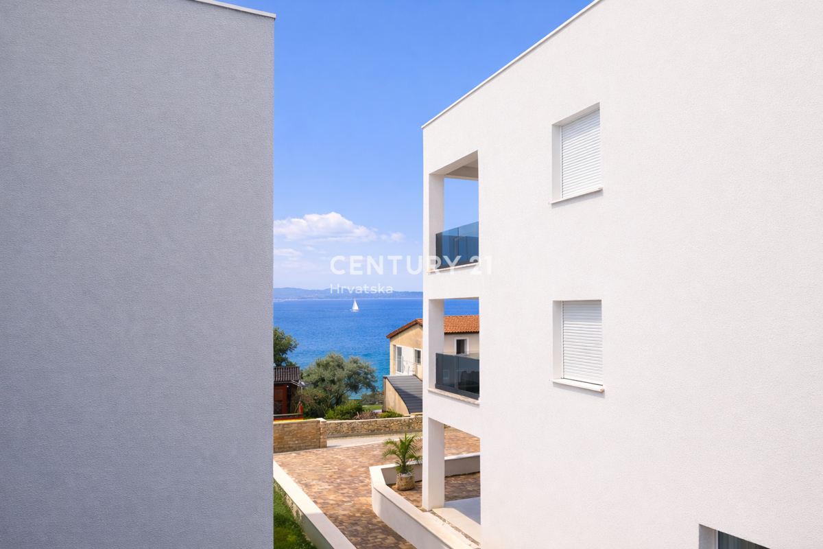 Vir – appartamento con terrazza sul tetto e vista panoramica sul mare, a 40 m dal mare