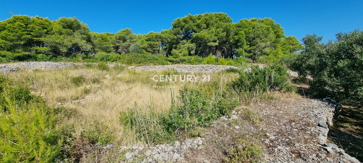 Pašman, Dobropoljana, grande terreno sul lato destro della strada con una splendida vista sul mare