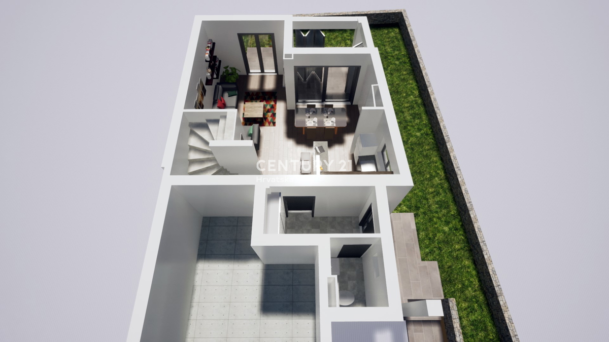 Jezera - isola di Murter - appartamento di lusso su due piani con giardino, in Lake Residence - S1