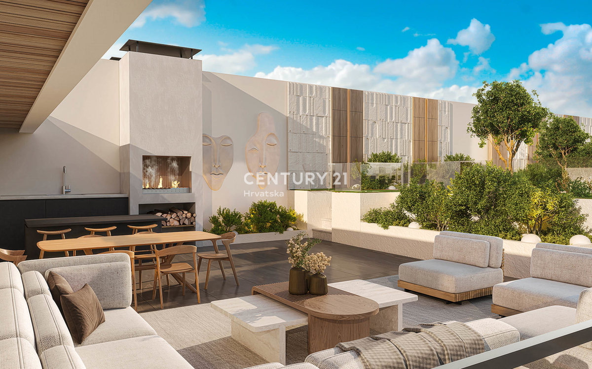 ZADAR, CRVENE KUĆE, LUSSUOSA NUOVA COSTRUZIONE, APPARTAMENTO 80,08 m2, PIANO TERRA