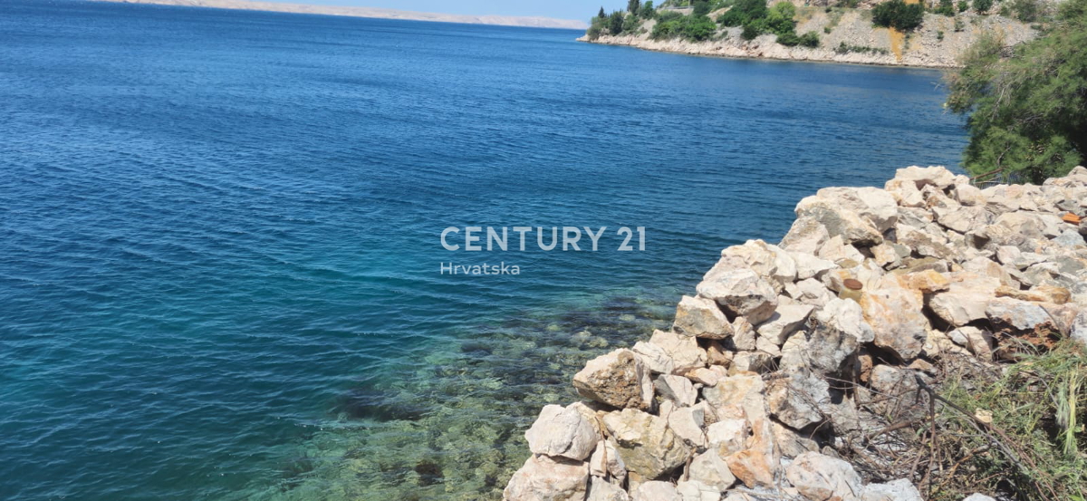 Lugovo Šugarje - Barić Drage - terreno fronte mare, con costruzione avviata e concessione edilizia