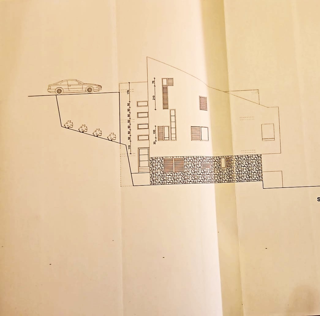 Lugovo Šugarje - Barić Drage - terreno fronte mare, con costruzione avviata e concessione edilizia