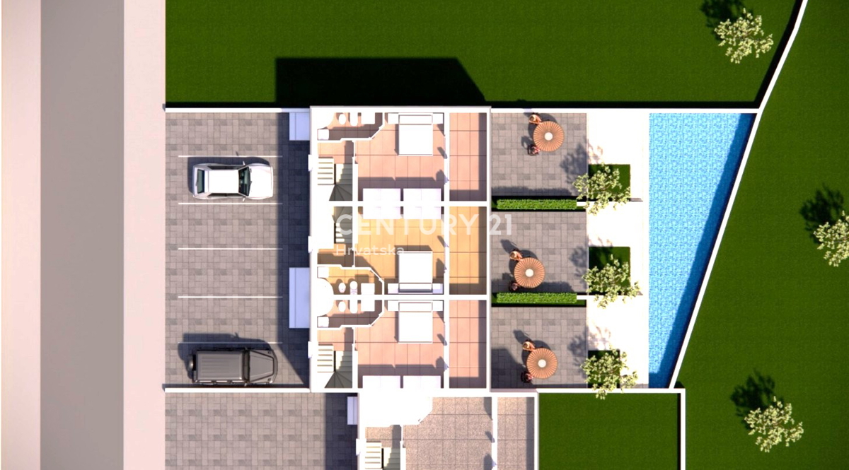 Maselnica - Jasenice - appartamento su tre piani n. 1 - con vista mare - OFFERTA !!