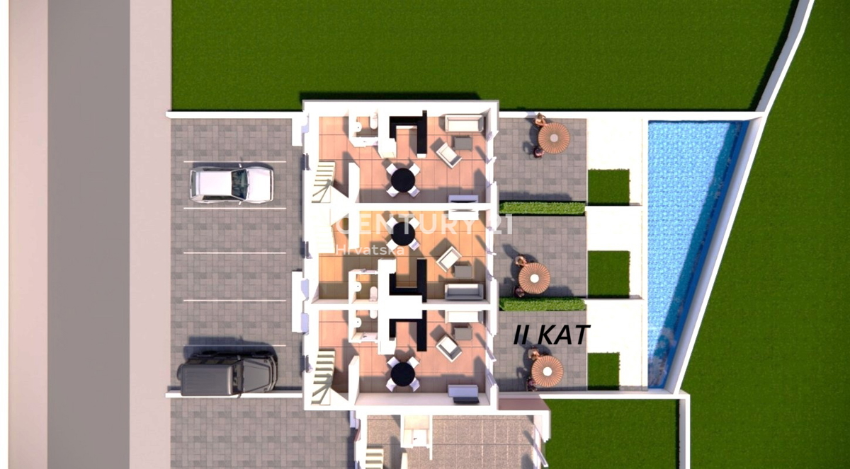 Maselnica - Jasenice - appartamento su tre piani n. 1 - con vista mare - OFFERTA !!