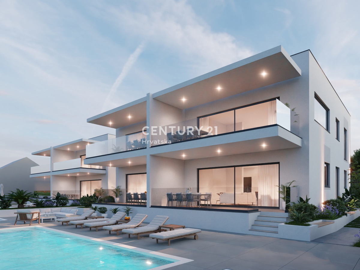 Lussuosi appartamenti a Pag con vista panoramica sul mare