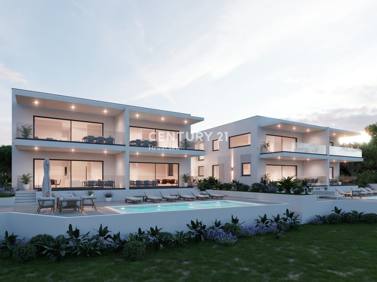 Lussuosi appartamenti a Pag con vista panoramica sul mare