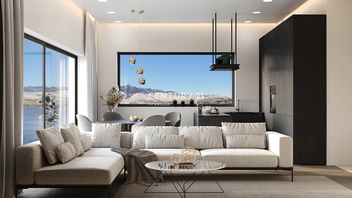 Lussuosi appartamenti a Pag con vista panoramica sul mare