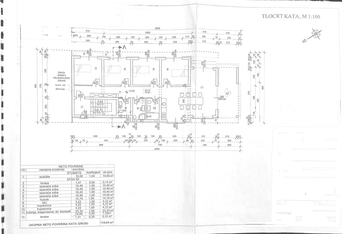 VIR, Lato sud dell'isola, 25 m dal mare - appartamento 3.5 locali - 119,64 m2