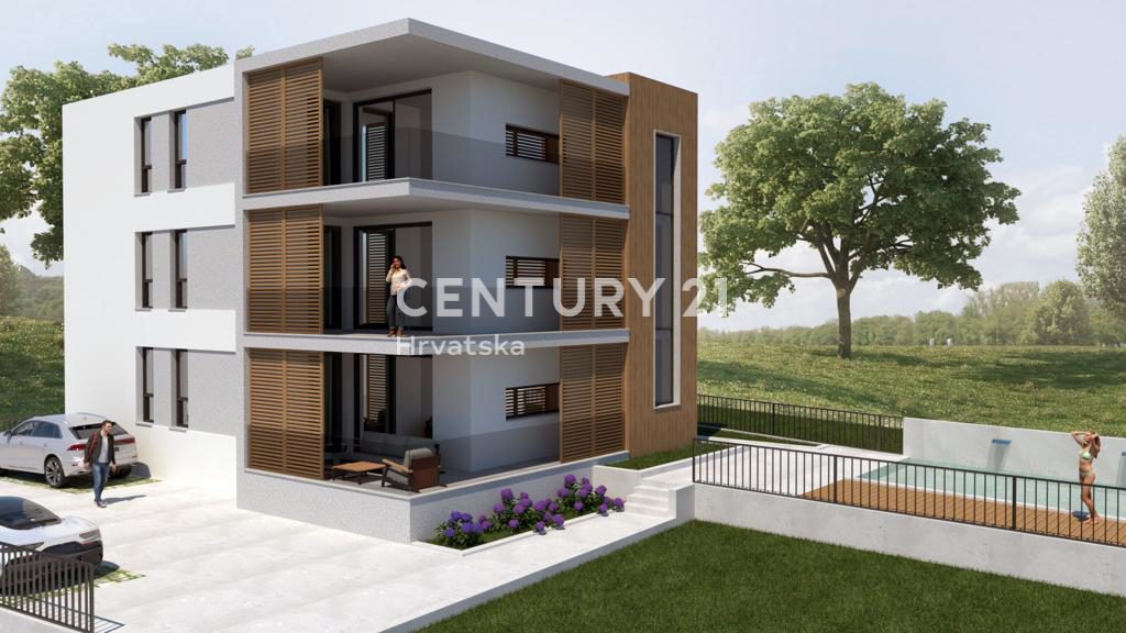 CIRCONDARIO DI ROGOZNICA...APPARTAMENTO TRILOCALE CON PISCINA AL PIANO TERRA...50M DAL MARE