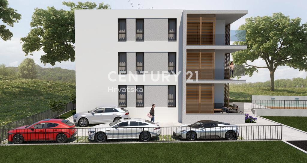 CIRCONDARIO DI ROGOZNICA...APPARTAMENTO TRILOCALE CON PISCINA AL PIANO TERRA...50M DAL MARE