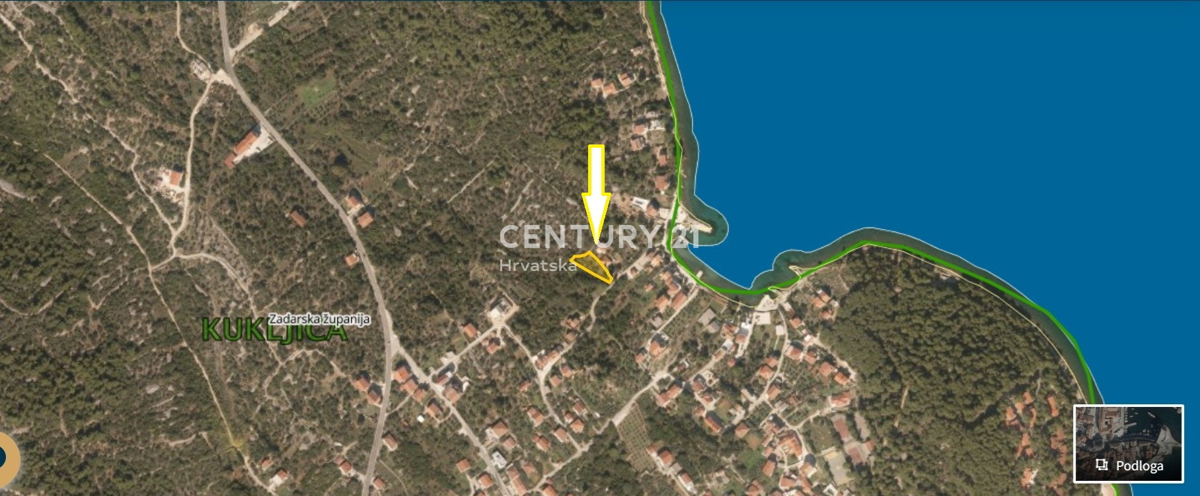 Kukljica - isola di Ugljan - terreno edificabile a 100 m dal mare