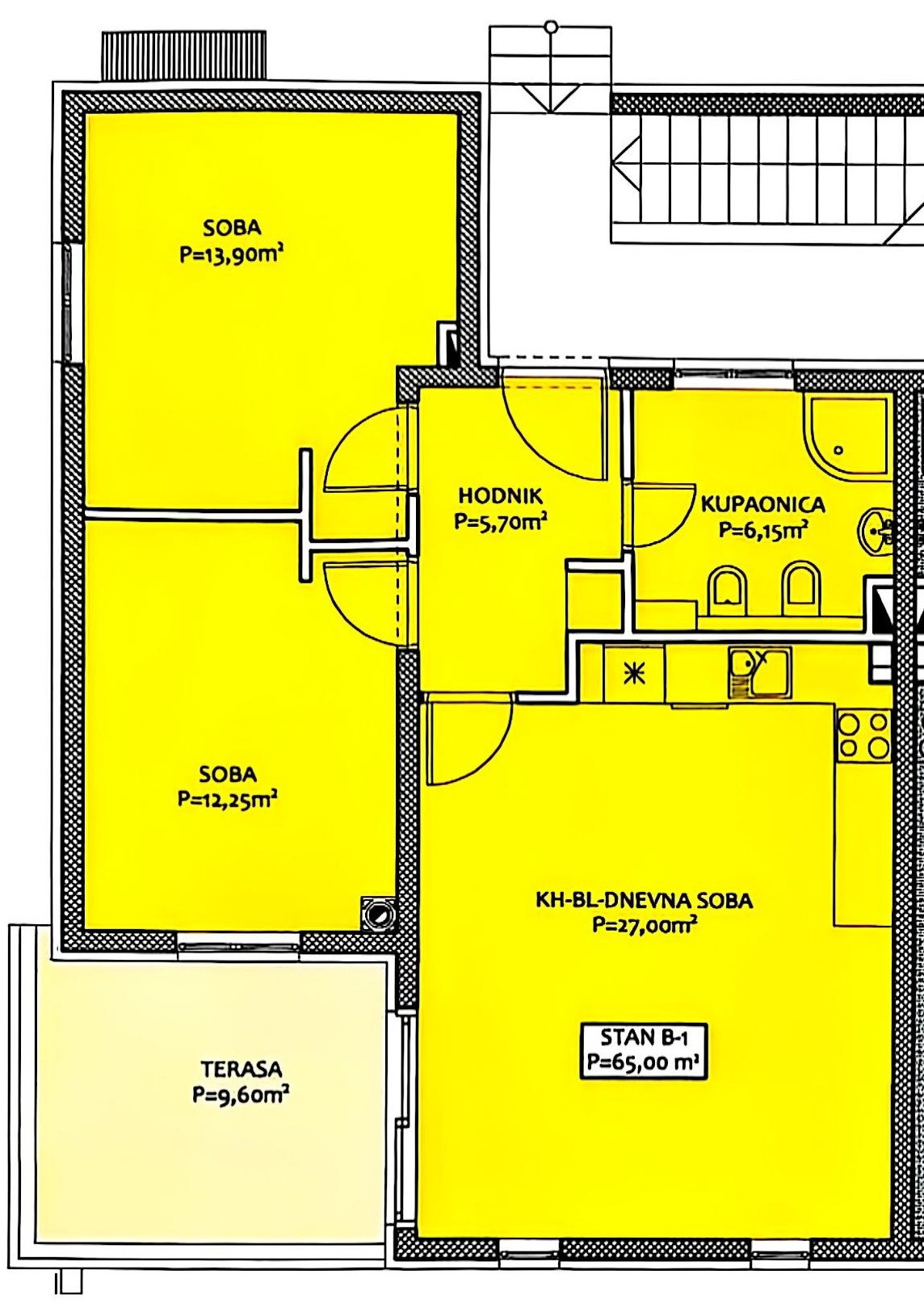 Pakoštane, appartamento con due camere e mezzo con terrazza coperta, passeggiata pedonale larga 70 m dalla spiaggia