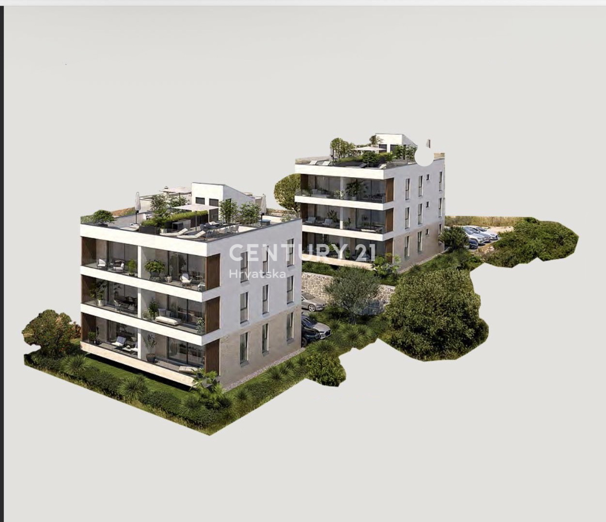 SVETI FILIP JAKOV, APPARTAMENTO 2,5 LOCALI 70,68 m2, PIANO TERRA, CORTILE PRIVATO