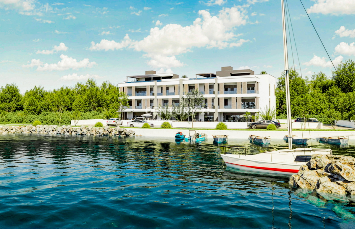 Zaton, 1 fila dal mare, nuova costruzione di lusso, A2-1 piano, 91,51 m2