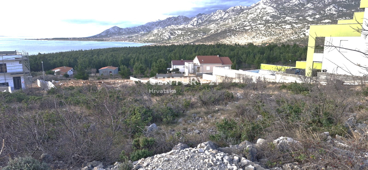 Rovanjska - Jasenice - terreno edificabile con progetto e vista mare