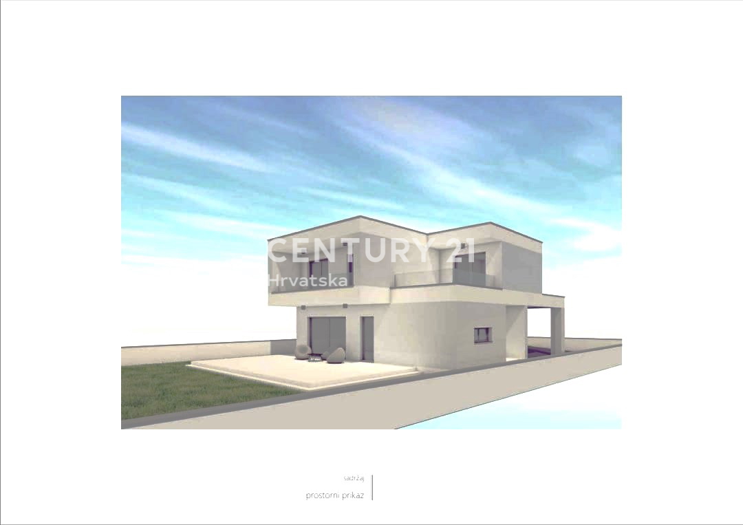 Bibinje - terreno con permesso di costruzione - conveniente