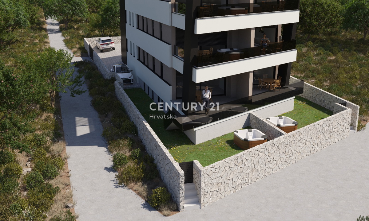 MANDRE, PRIMA FILA AL MARE, 156,18 m2, LUSSUOSA NUOVA COSTRUZIONE, APPARTAMENTO SU DUE LIVELLI, VISTA MARE!