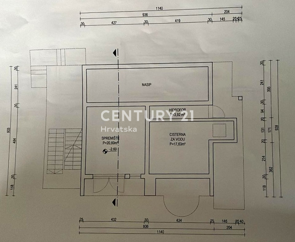 Banjevci, lago di Vransko, Pirovac, casa incompleta legalizzata su un bel terreno