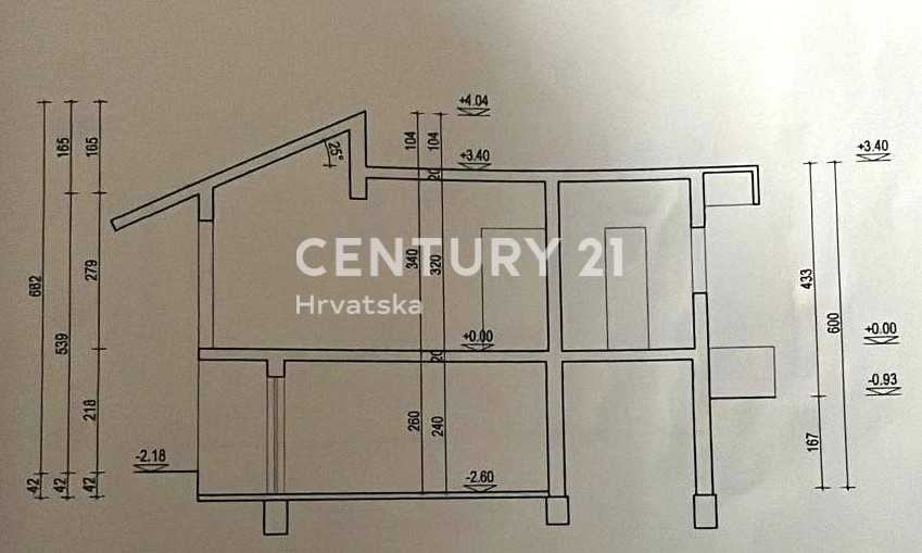 Banjevci, lago di Vransko, Pirovac, casa incompleta legalizzata su un bel terreno
