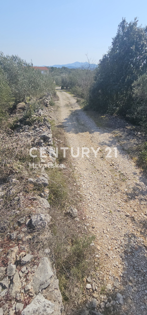 Kukljica, isola di Ugljan, terreno edificabile di 1840 m2 delimitato da muro a secco