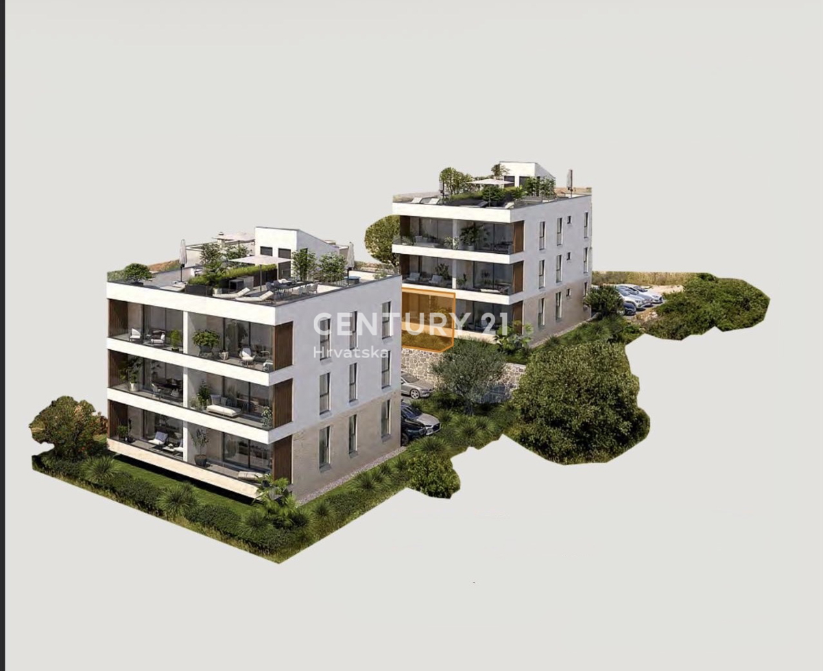 SVETI FILIP JAKOV, APPARTAMENTO 2,5 LOCALI 68,35 M2 PIANO TERRA, GIARDINO PRIVATO
