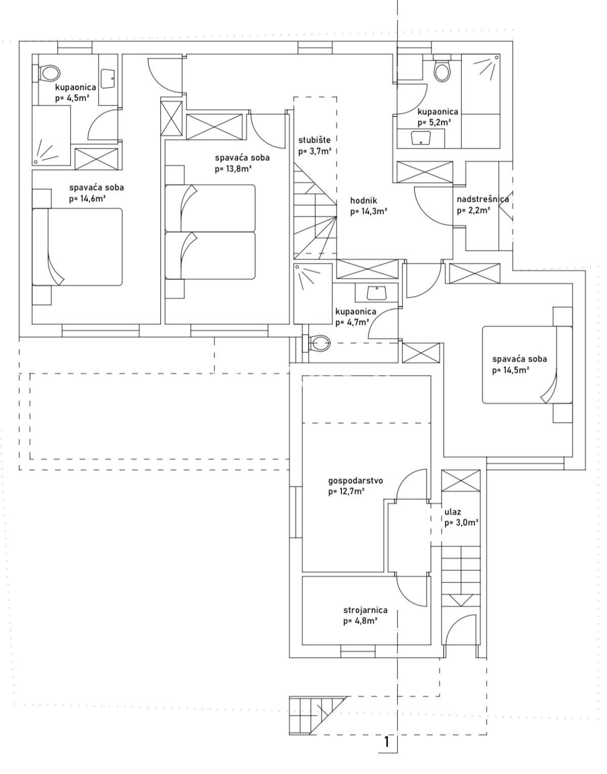 Vrsi vicino a Zara - Nuova casa con piscina sul tetto