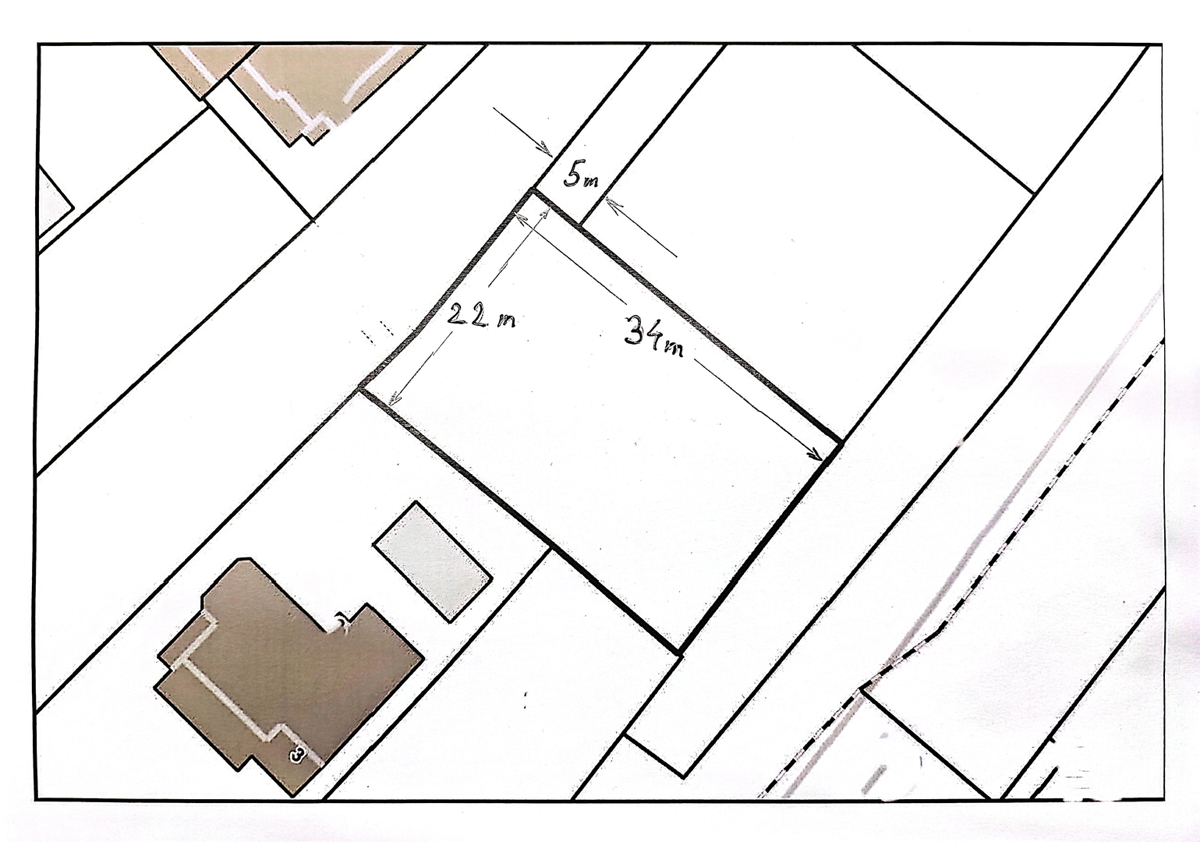 Sveti Filip i Jakov, Turanj, terreno edificabile, ulivada, 747 m2 con vista mare