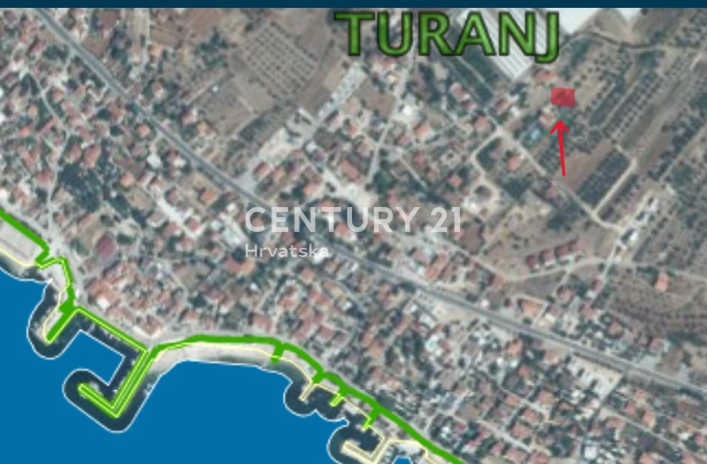 Sveti Filip i Jakov, Turanj, terreno edificabile, ulivada, 747 m2 con vista mare