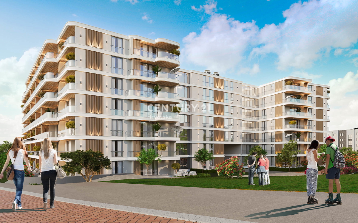 ZADAR, CRVENE KUĆE, LUSSUOSA NUOVA COSTRUZIONE, APPARTAMENTO 51,98 m2, PIANO TERRA