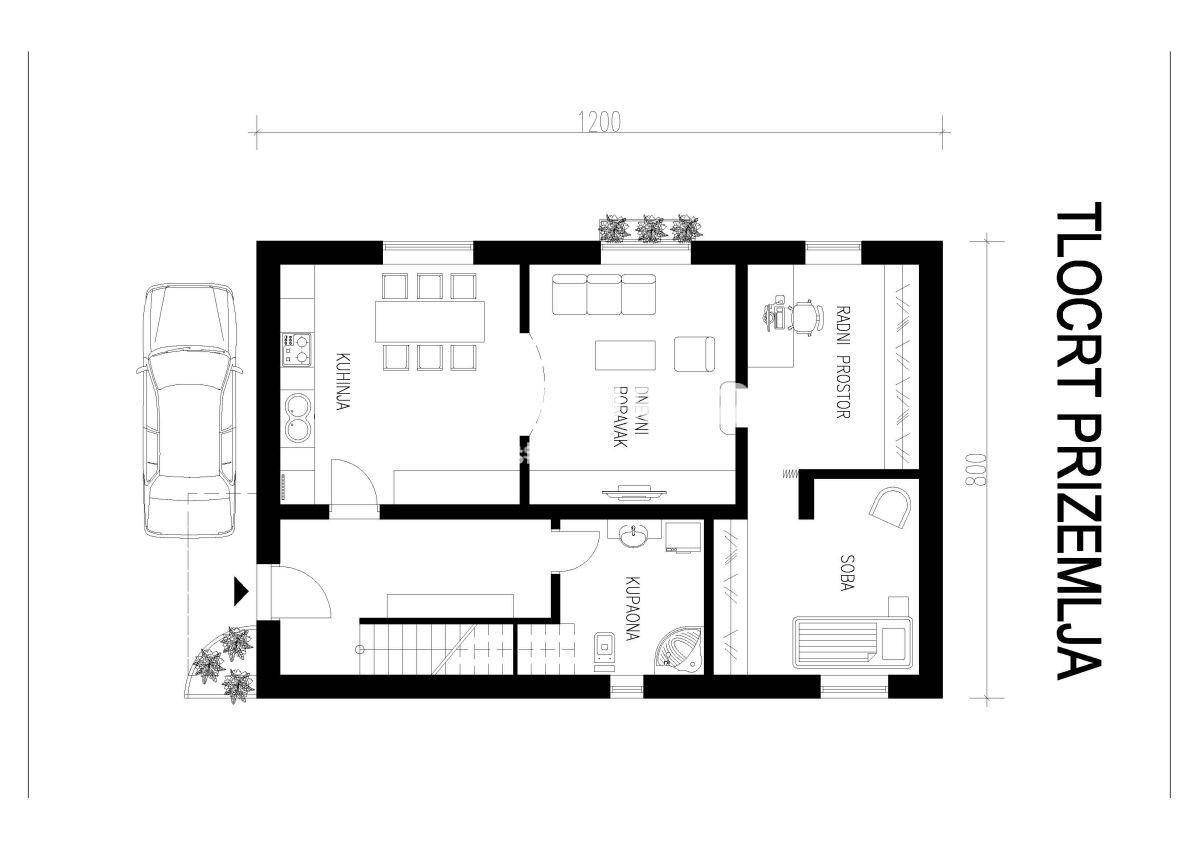 KALI, casa nel centro del paese tra la chiesa, il comune e il mare