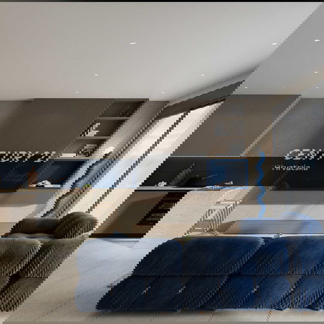 ZADAR, LJUBAČ, LUX. NUOVO. 102,17 m2, 1° piano, 50 M DAL MARE E DALLA SPIAGGIA, VISTA MARE