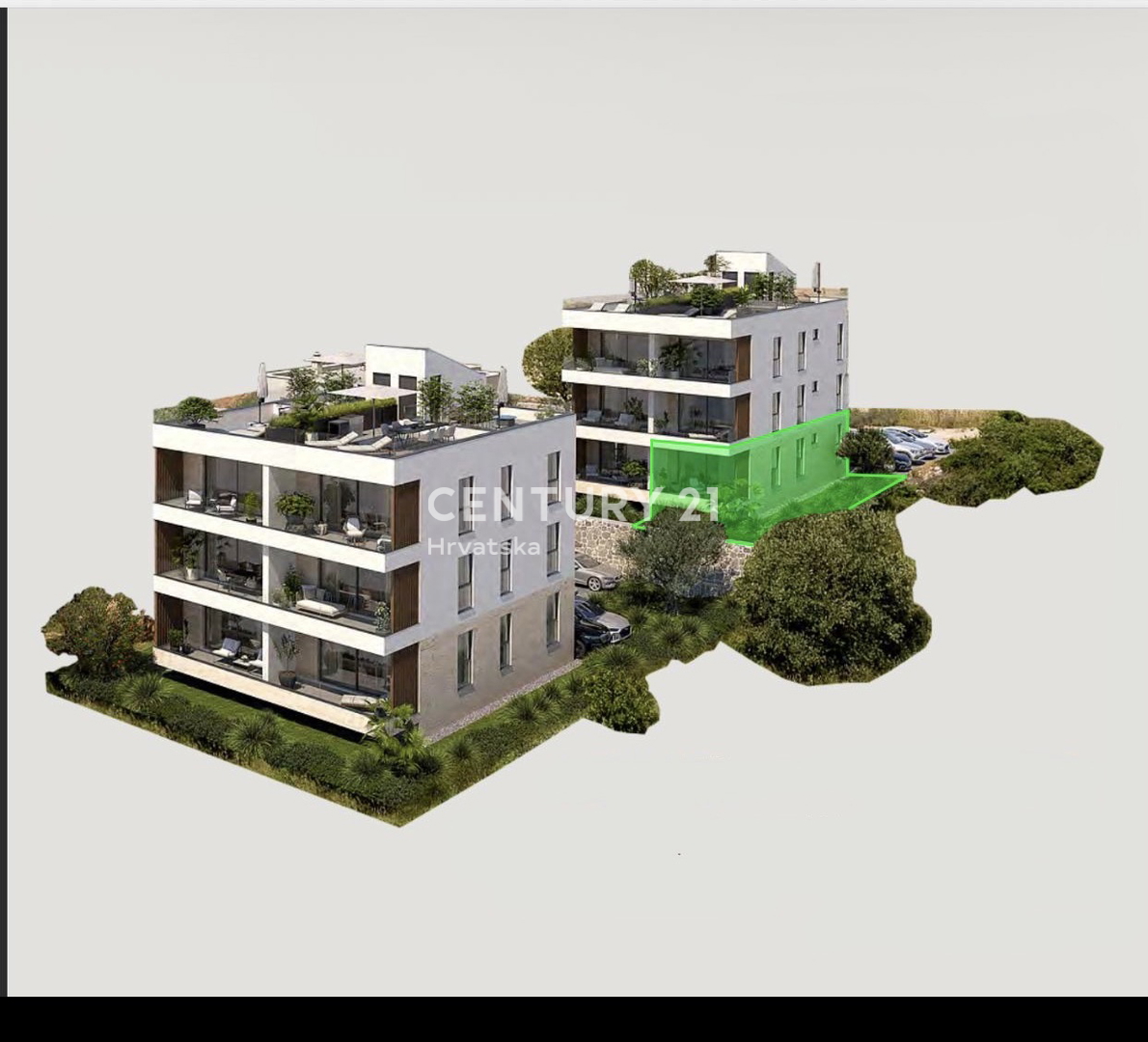 SVETI FILIP I JAKOV, appartamento 2,5 locali 69,73 m2, piano terra, cortile privato
