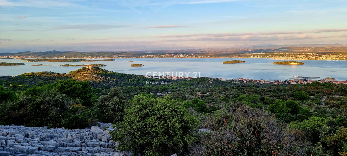Tkon, Pašman, terreno edificabile con una vista splendida sul mare