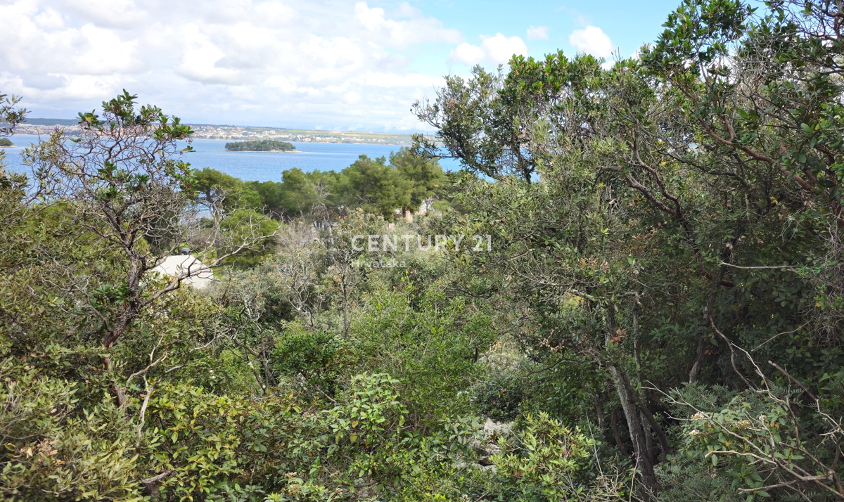 Tkon, Pašman, terreno edificabile con una vista splendida sul mare
