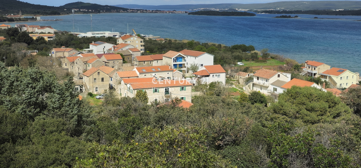Tkon, Pašman, terreno edificabile con una vista splendida sul mare