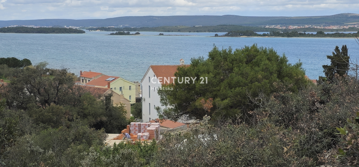 Tkon, Pašman, terreno edificabile con una vista splendida sul mare