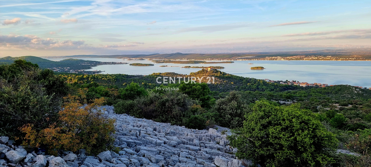 Tkon, Pašman, terreno edificabile con una vista splendida sul mare