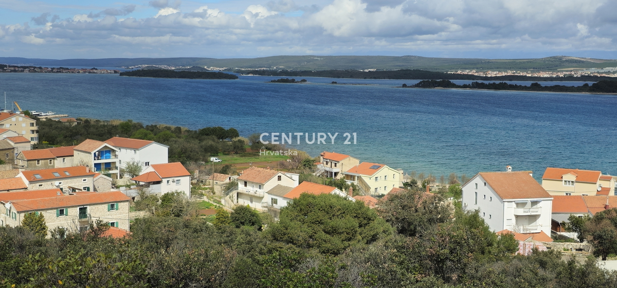 Tkon, Pašman, terreno edificabile con una vista splendida sul mare