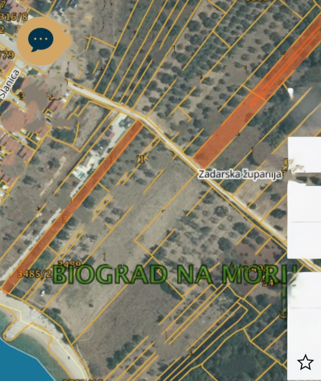 Biograd na Moru, Kumenat, 2.900 m2 di terreno nella zona turistica