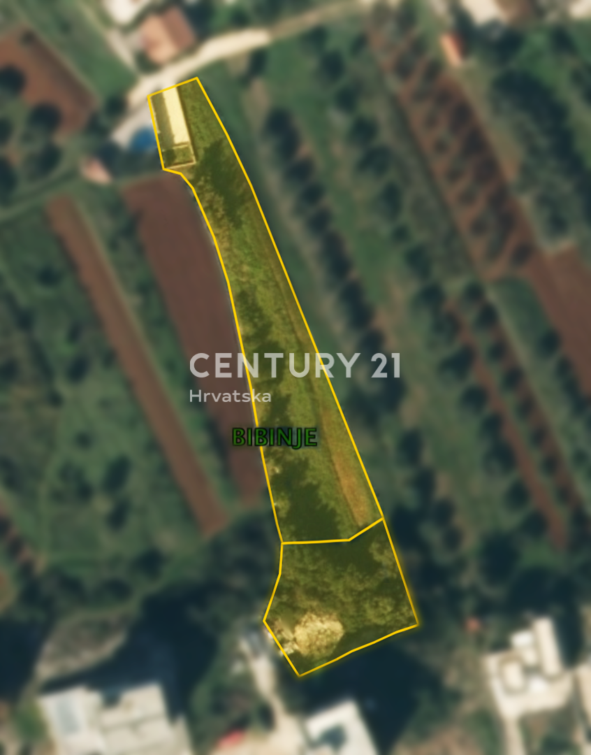 BIBINJE, TERRENO 1828 m2, 400 m dal mare