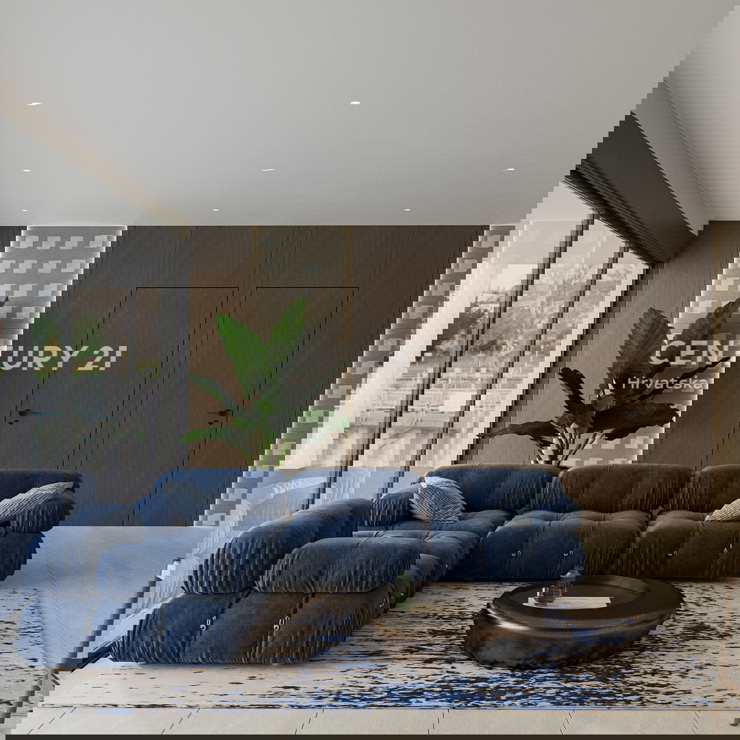 ZADAR, LJUBAČ, LUX. NUOVO. S4= 100,66 m2, 1° piano, 50 M DAL MARE E DALLA SPIAGGIA, VISTA MARE