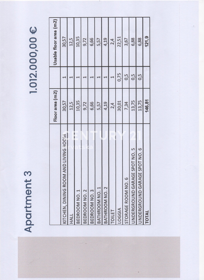 ZARA, DIKLO, 1° FILA AL MARE, NUOVA COSTRUZIONE DI LUSSO, 121,89 1° piano